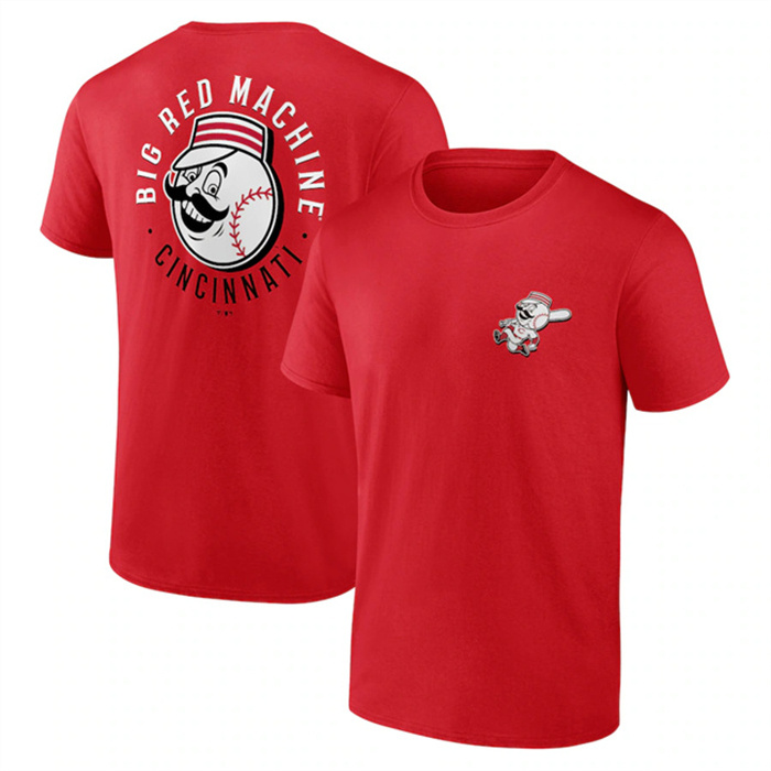 Men's Cincinnati Reds Red Iconic Bring It T-Shirt Men's Cincinnati Reds Red Iconic Bring It T-Shirt